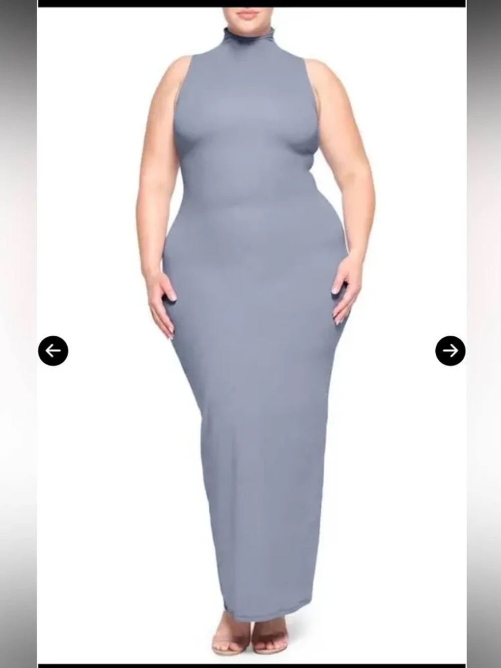 Skims Fits Everybody Mock Neck Maxi Dress